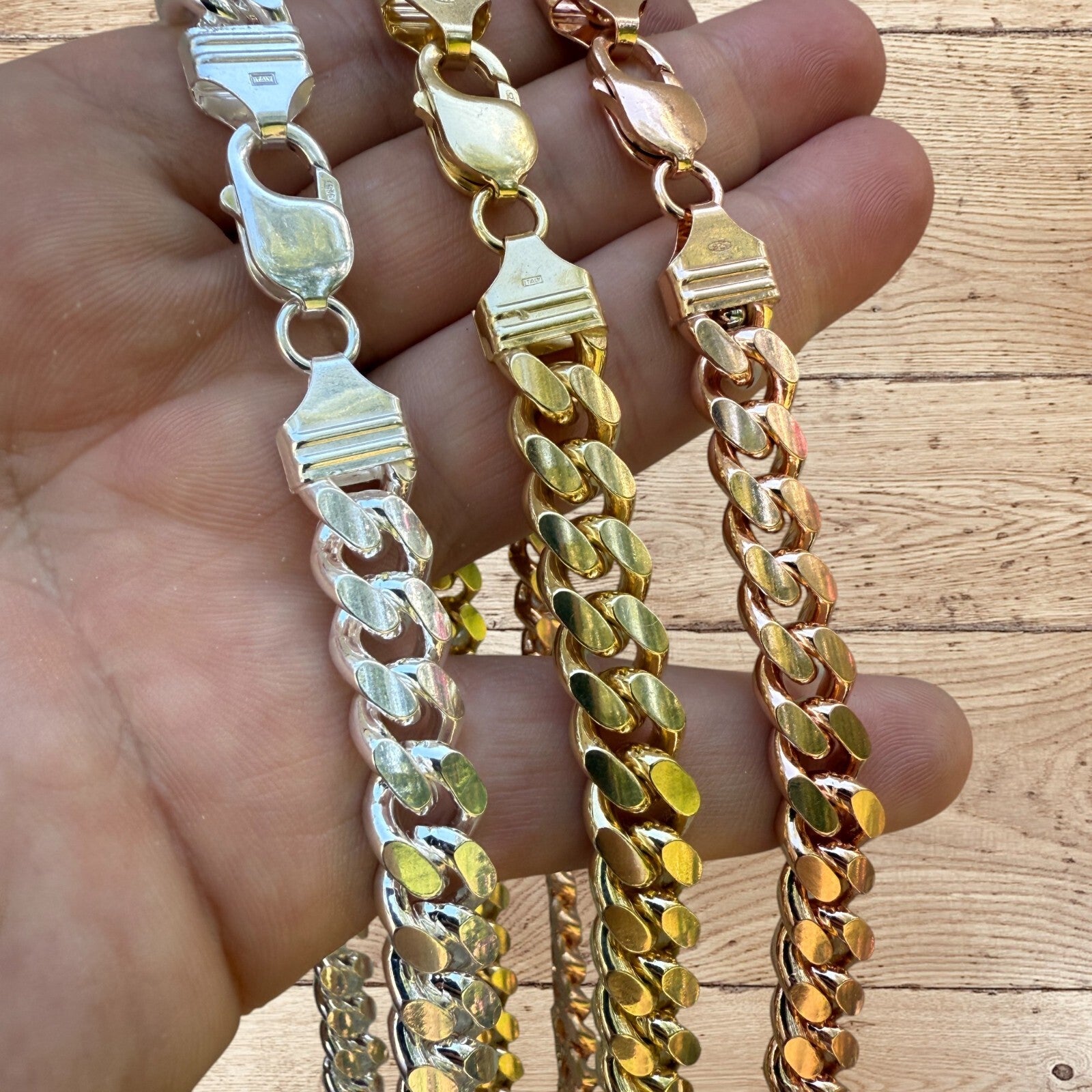 925 Sterling Silver 10mm Miami Cuban Chain Necklace