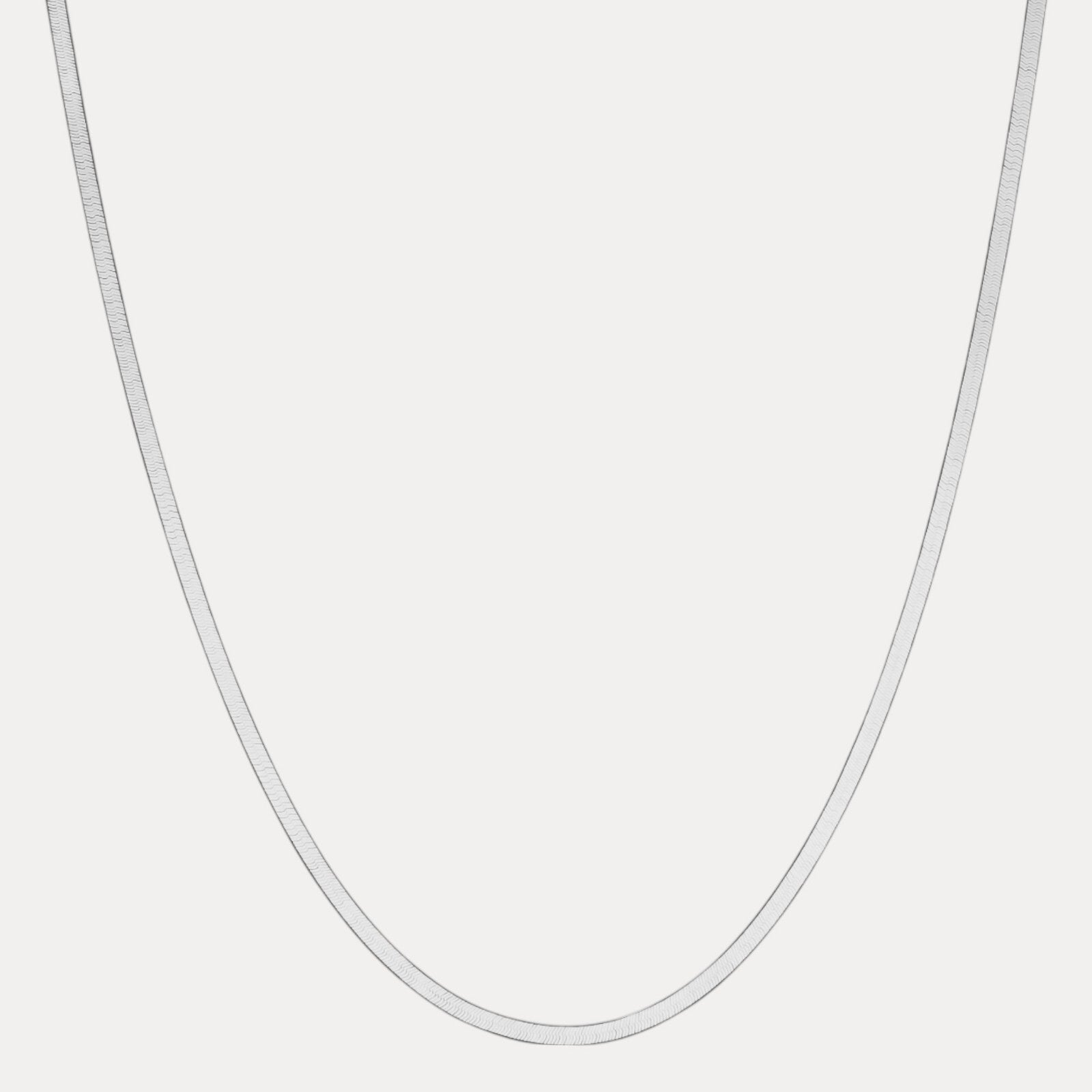 925 Sterling Silver 3.5mm Herringbone Chain Necklace
