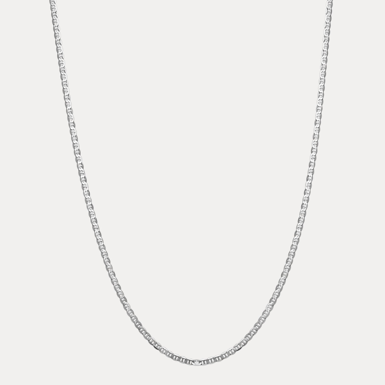 925 Sterling Silver 3mm Mariner Chain Necklace