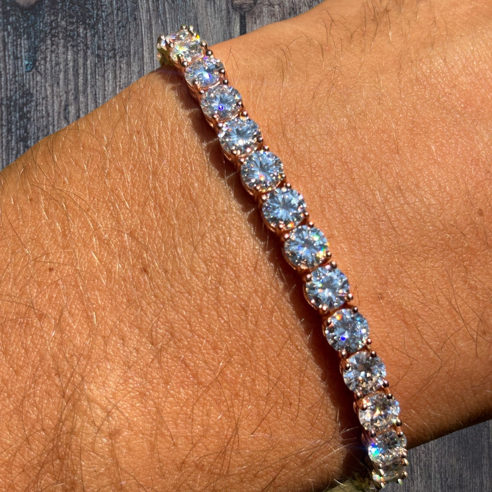 925 Sterling Silver 5mm Tennis Bracelet - CZ Or Moissanite