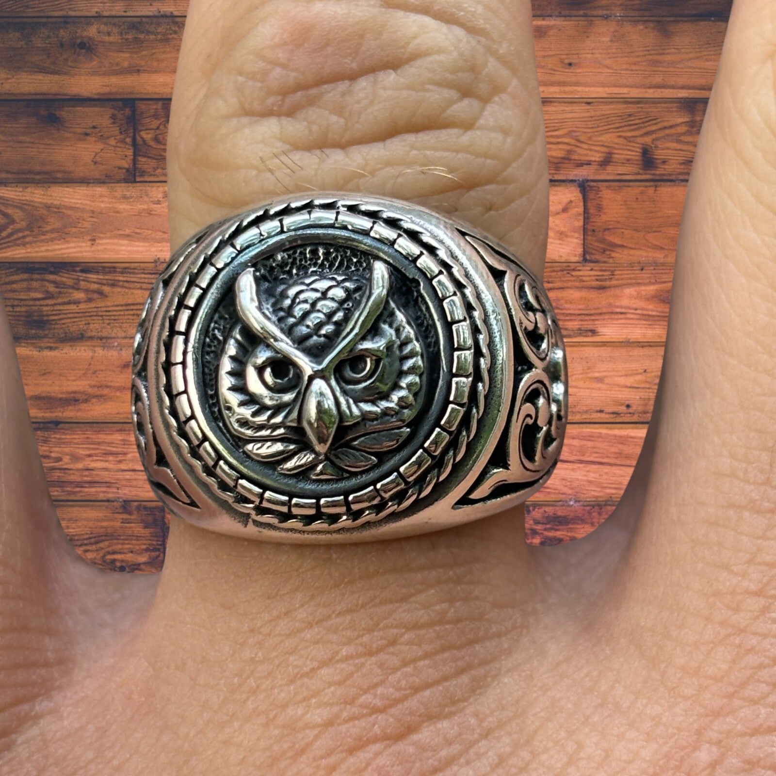 925 Sterling Silver Owl Ring