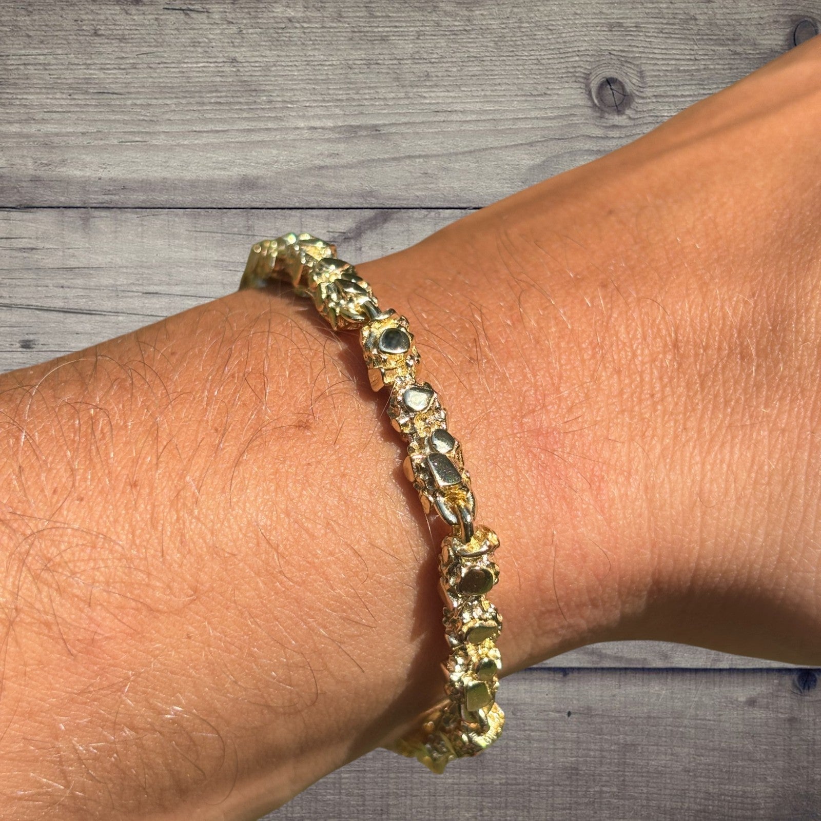925 Sterling Silver 5mm Nugget Bracelet