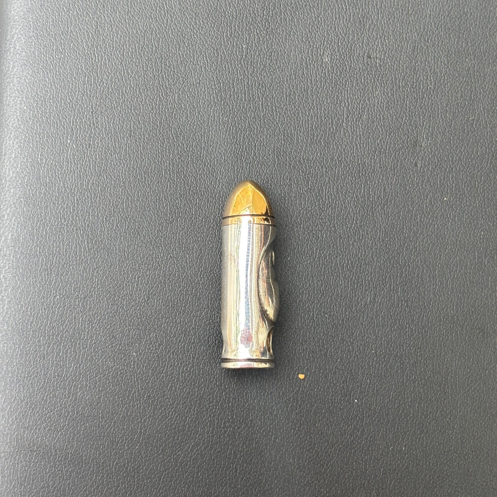 925 Sterling Silver Bullet W. Skull Pendant