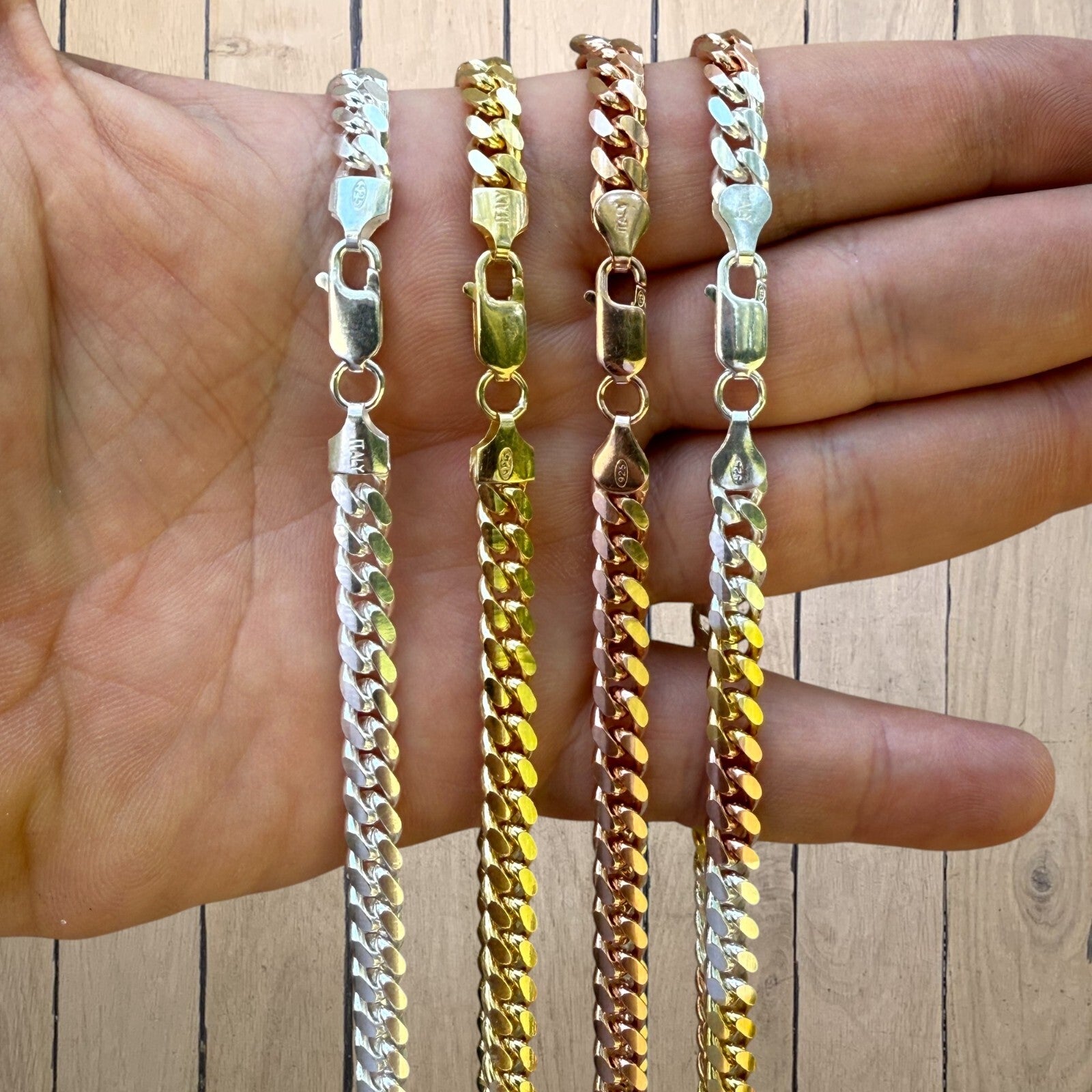 925 Sterling Silver 6mm Miami Cuban Chain Necklace