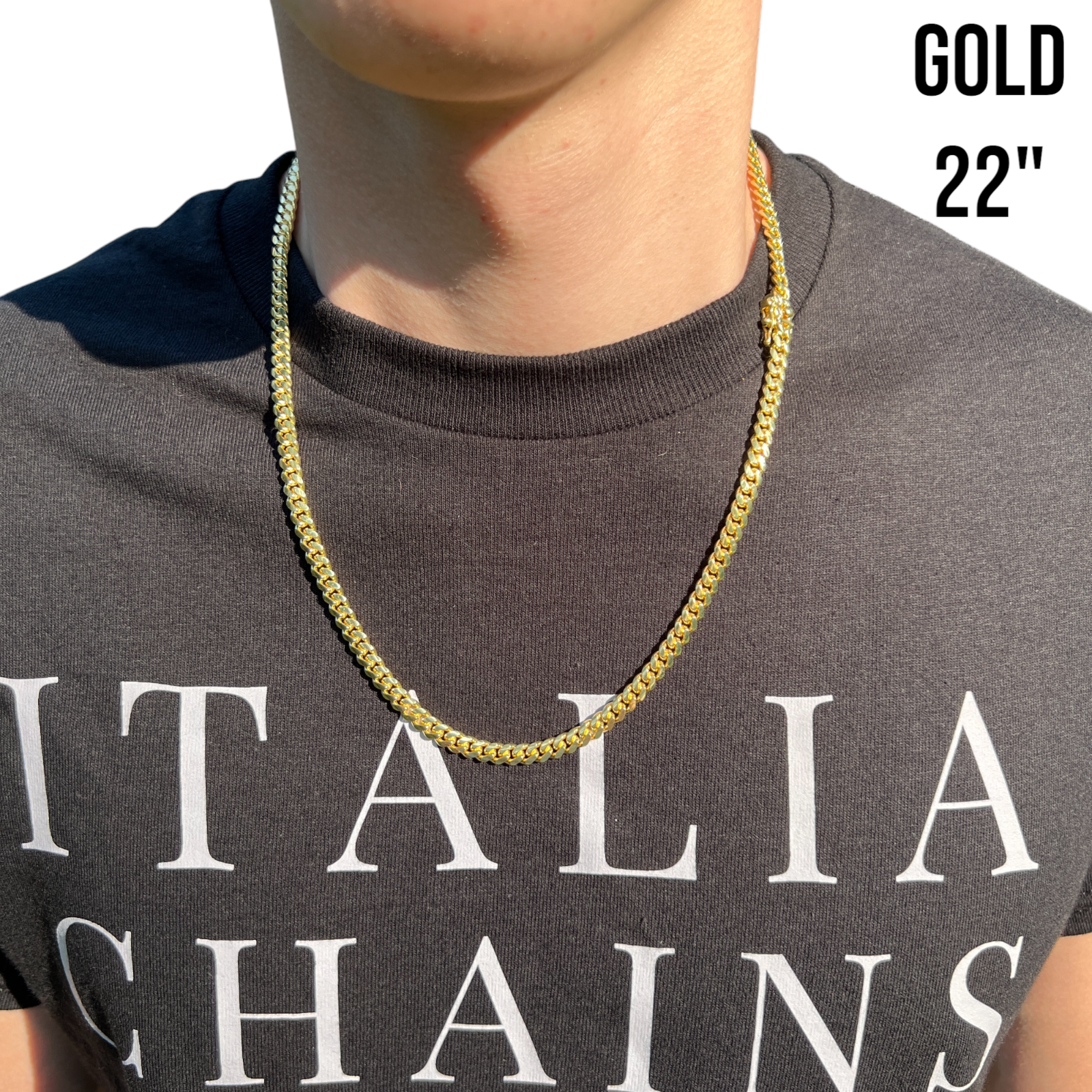 925 Sterling Silver 5mm Miami Cuban W. Box Clasp Chain Necklace