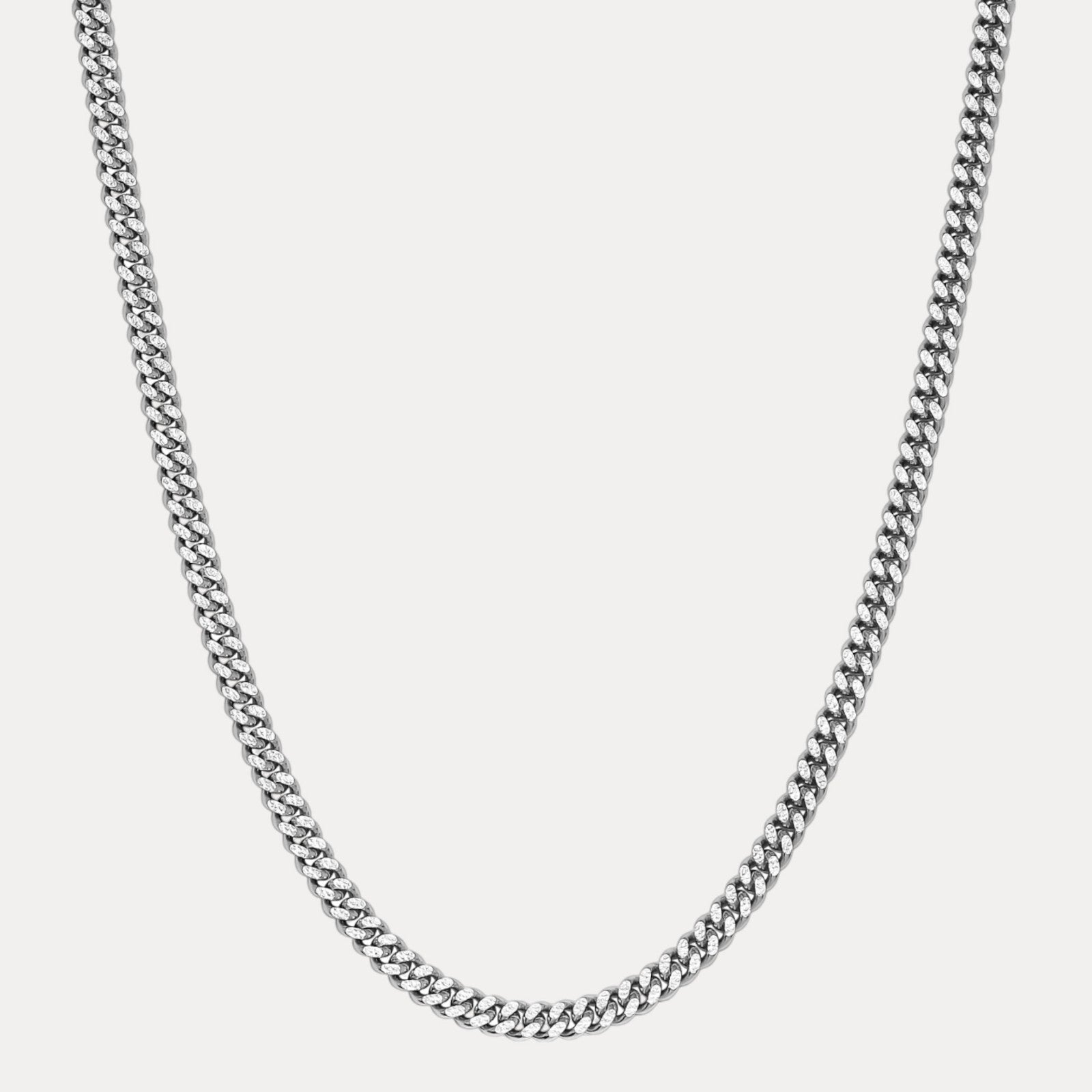 925 Sterling Silver 7mm Diamond Cut Miami Cuban Chain Necklace