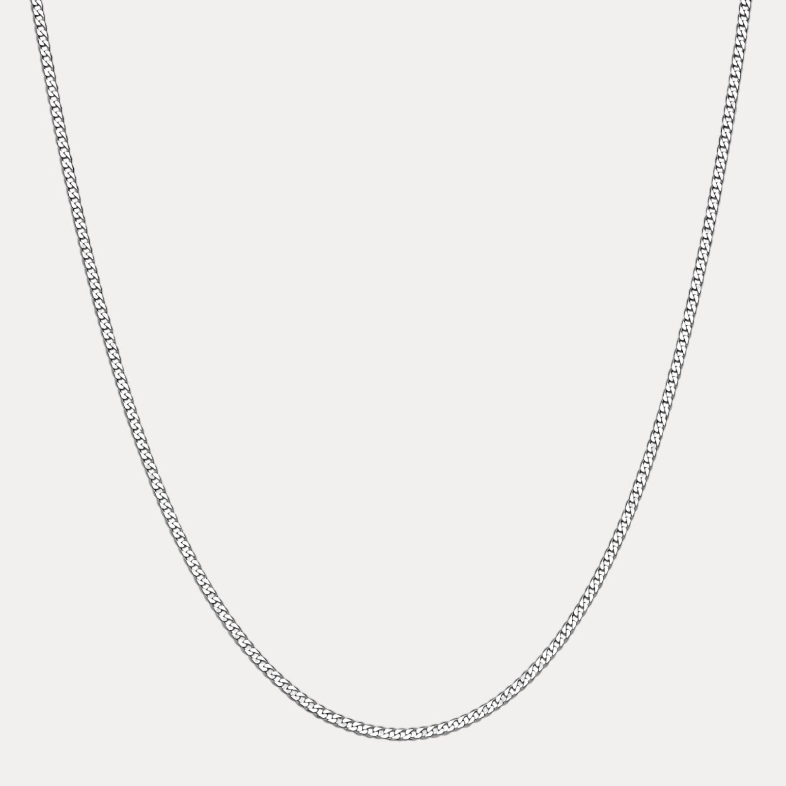 925 Sterling Silver 3mm Curb Chain Necklace
