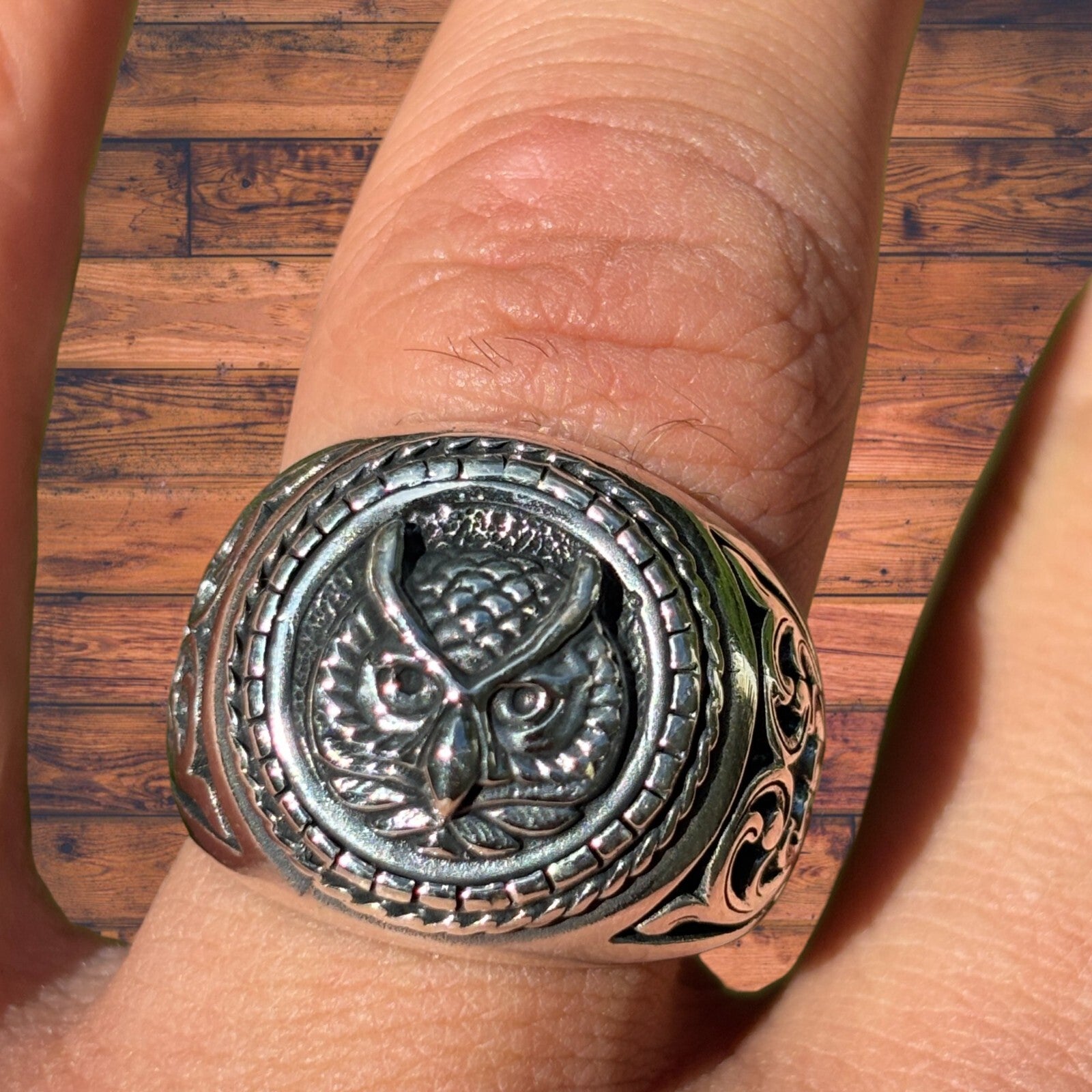 925 Sterling Silver Owl Ring