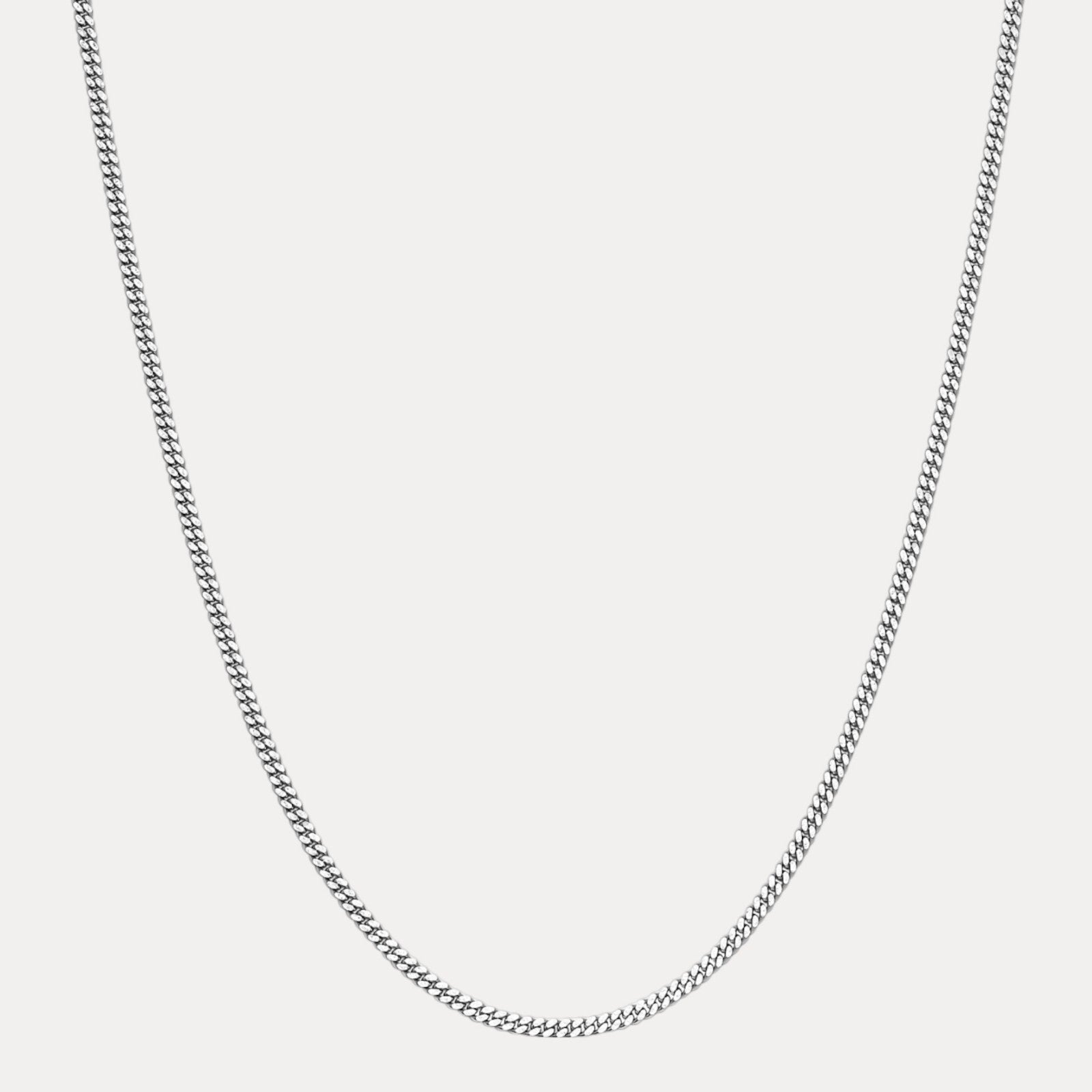 925 Sterling Silver 3mm Diamond Cut Miami Cuban Chain Necklace