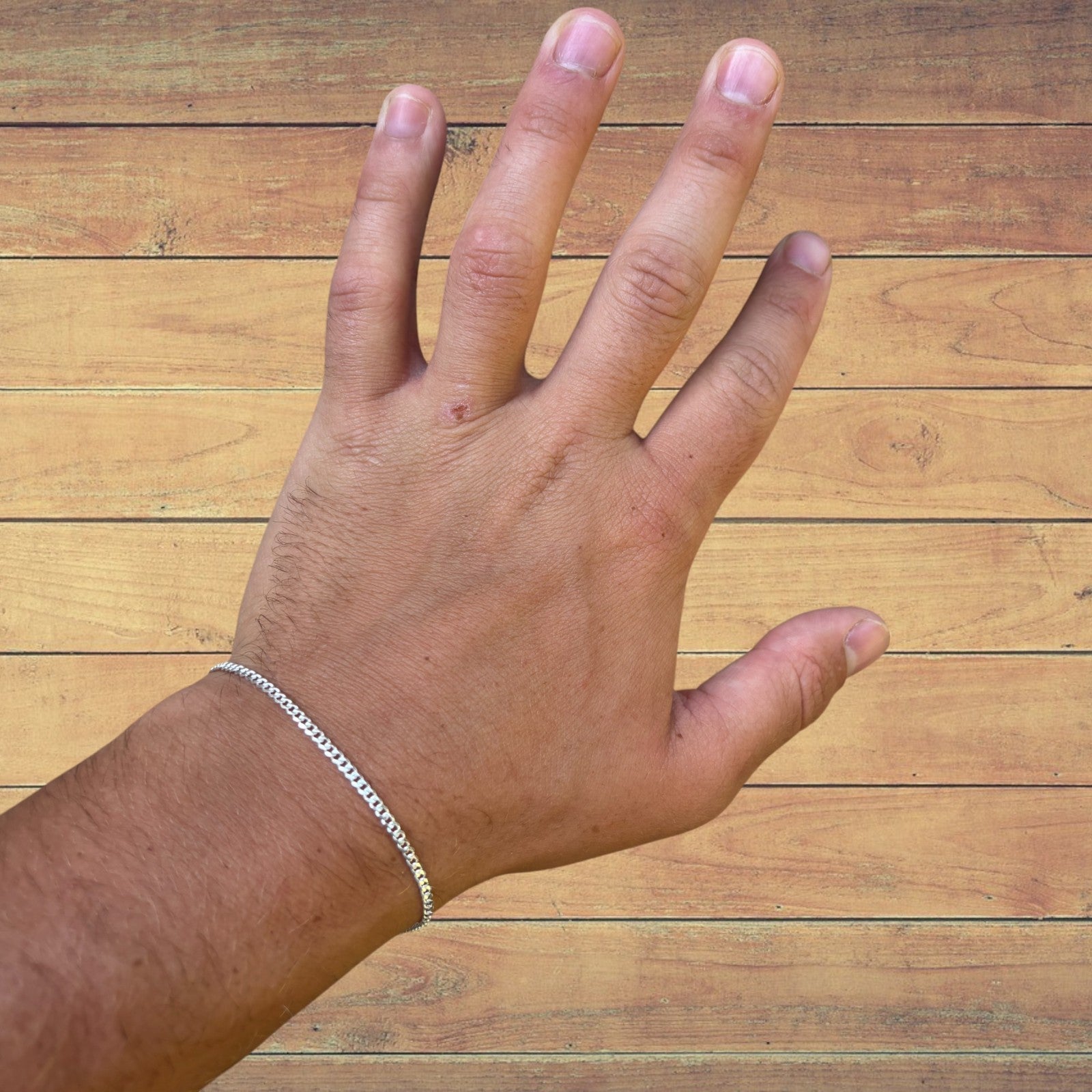 925 Sterling Silver 2mm Curb Bracelet