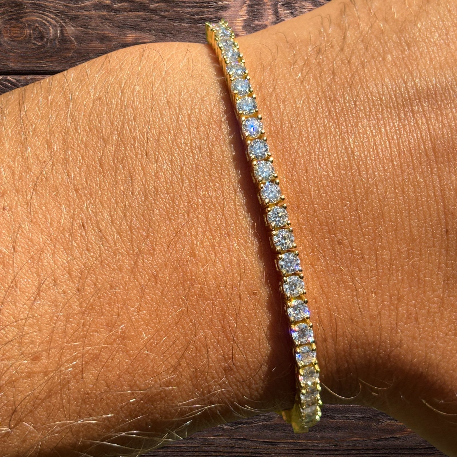 925 Sterling Silver 3mm Tennis Bracelet - CZ Or Moissanite