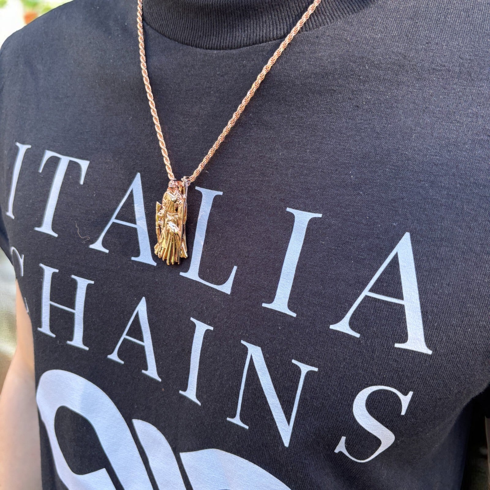 925 Sterling Silver Grim Reaper Pendant With Moissanite