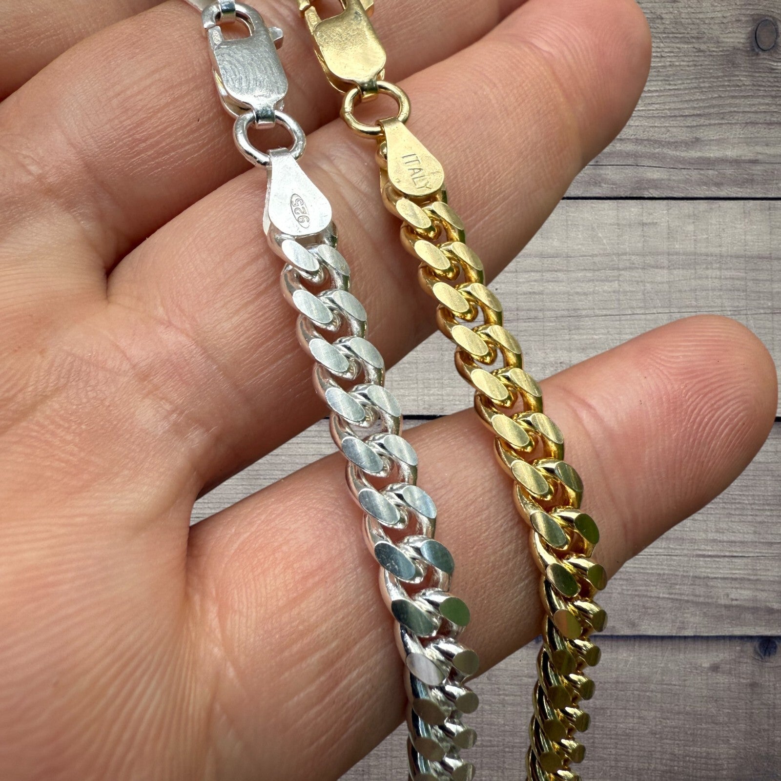 925 Sterling Silver 5.5mm Miami Cuban Chain Necklace