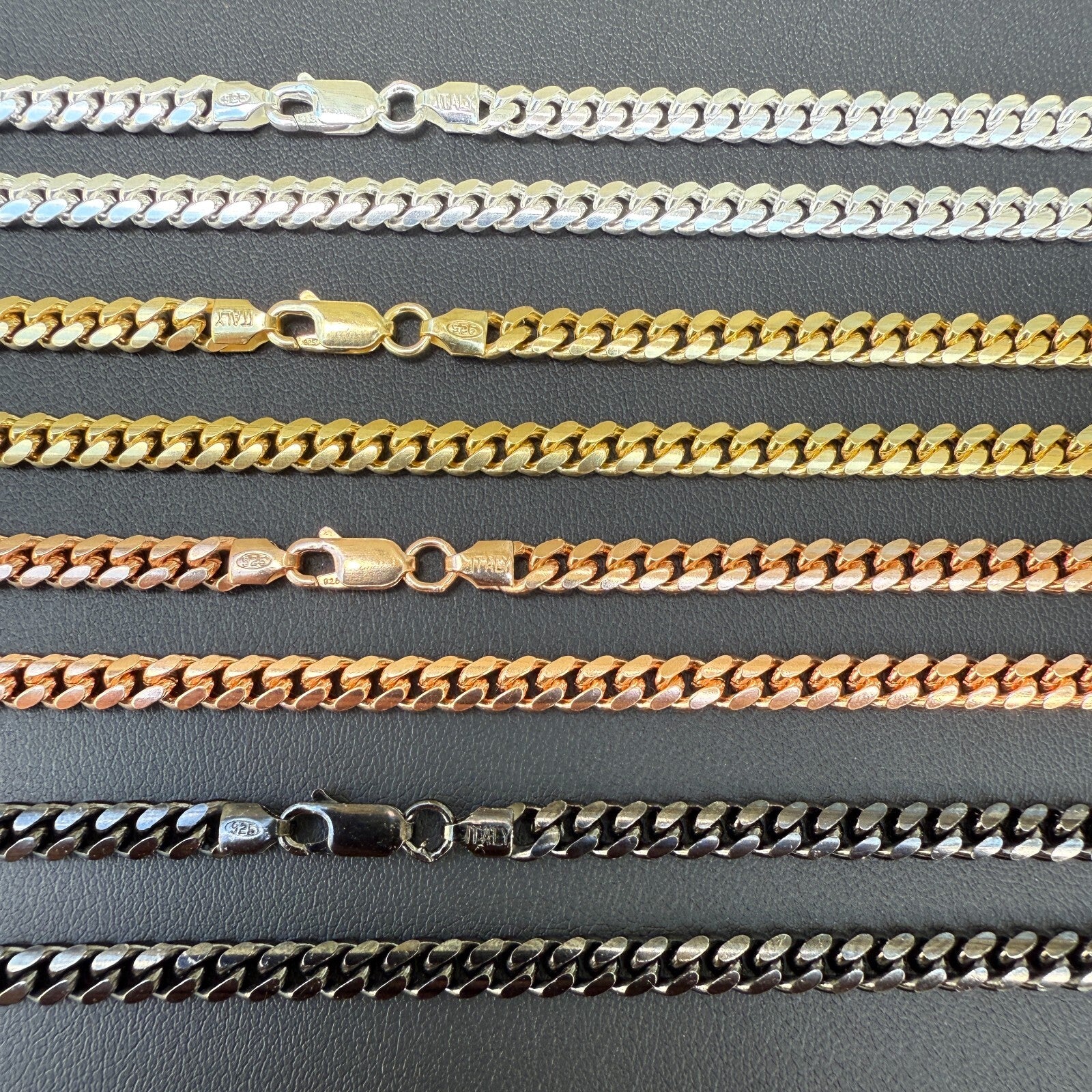 925 Sterling Silver 5mm Miami Cuban Chain Necklace