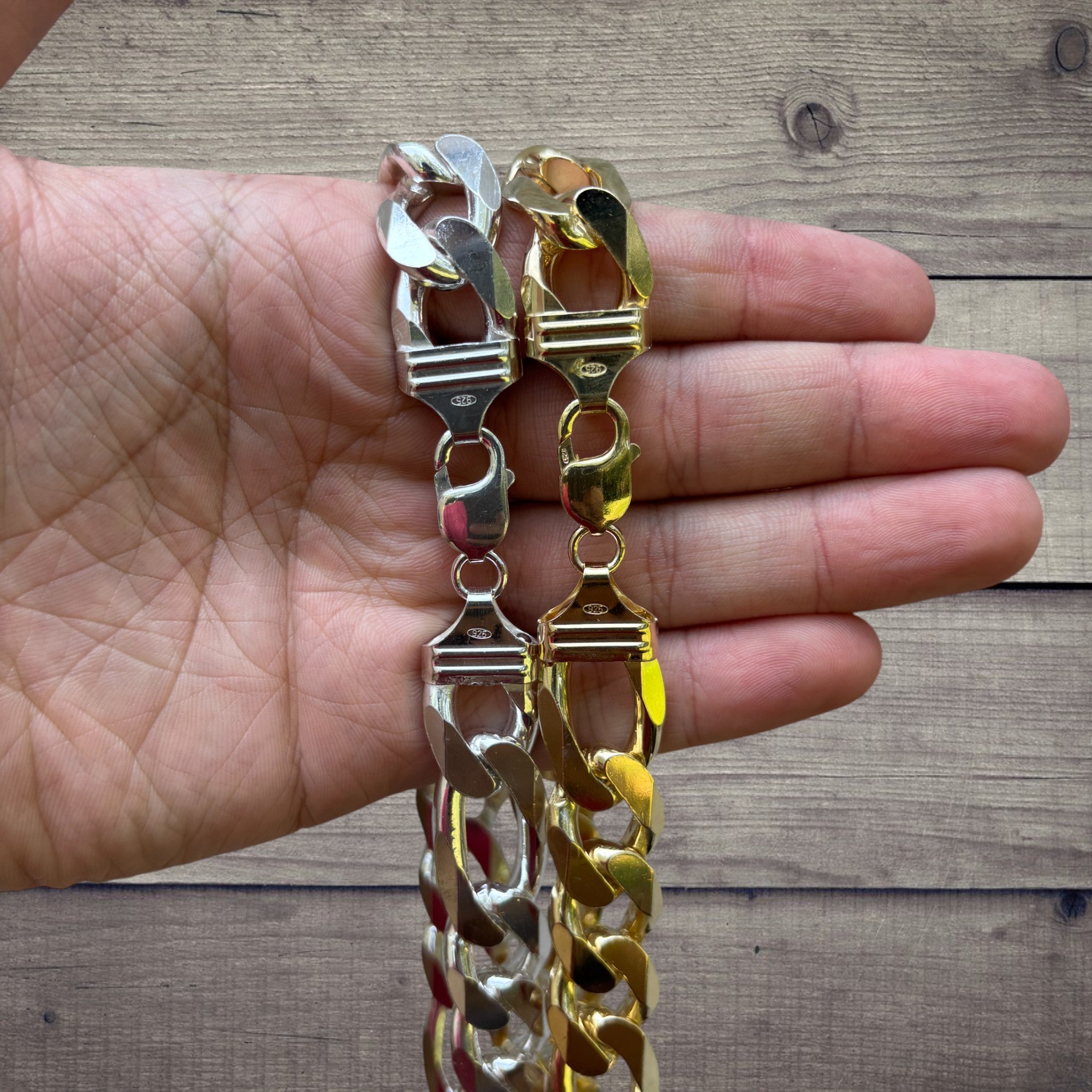 925 Sterling Silver 16mm Figaro Chain Necklace