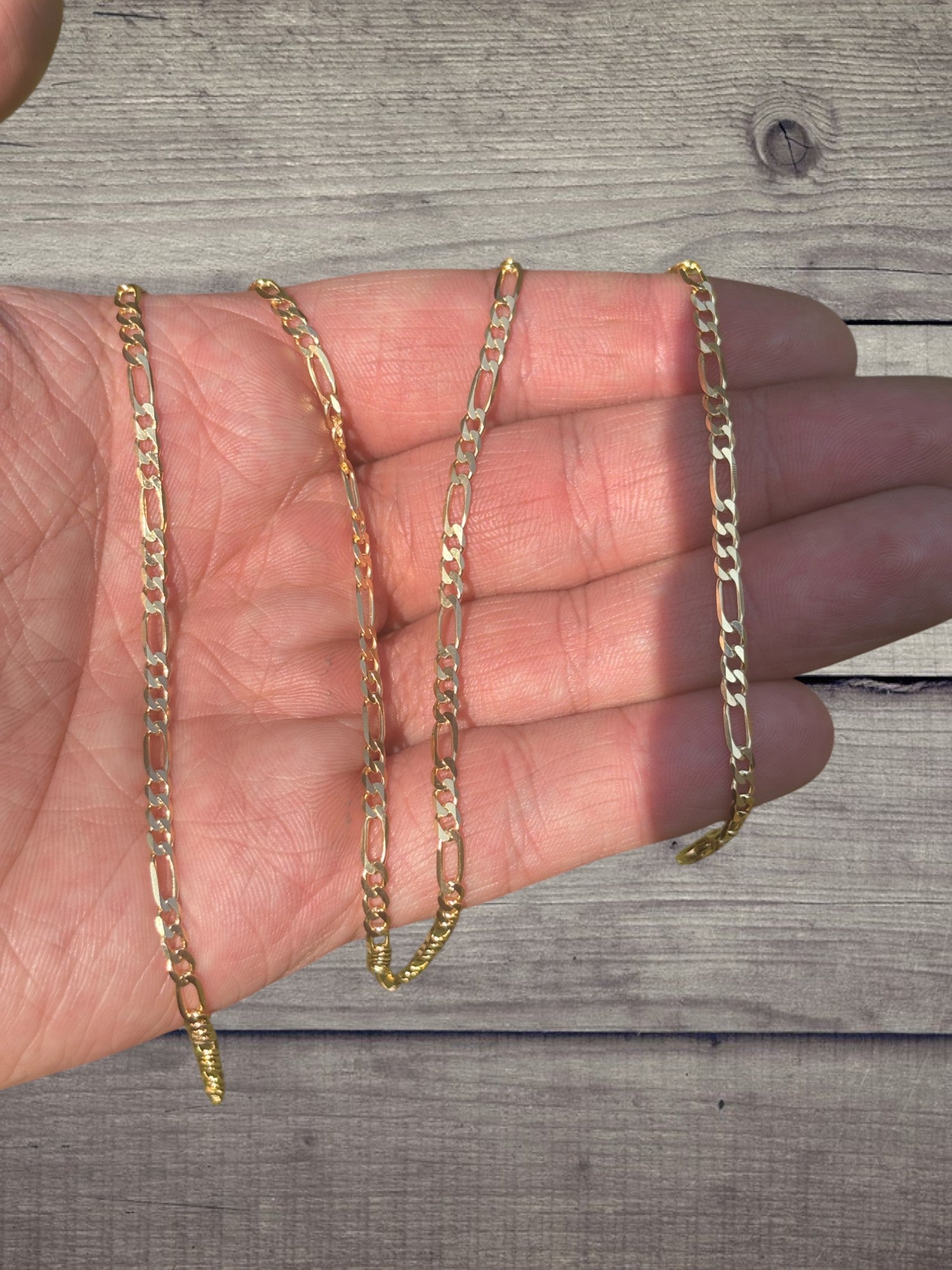 925 Sterling Silver 3.5mm Figaro Chain Necklace