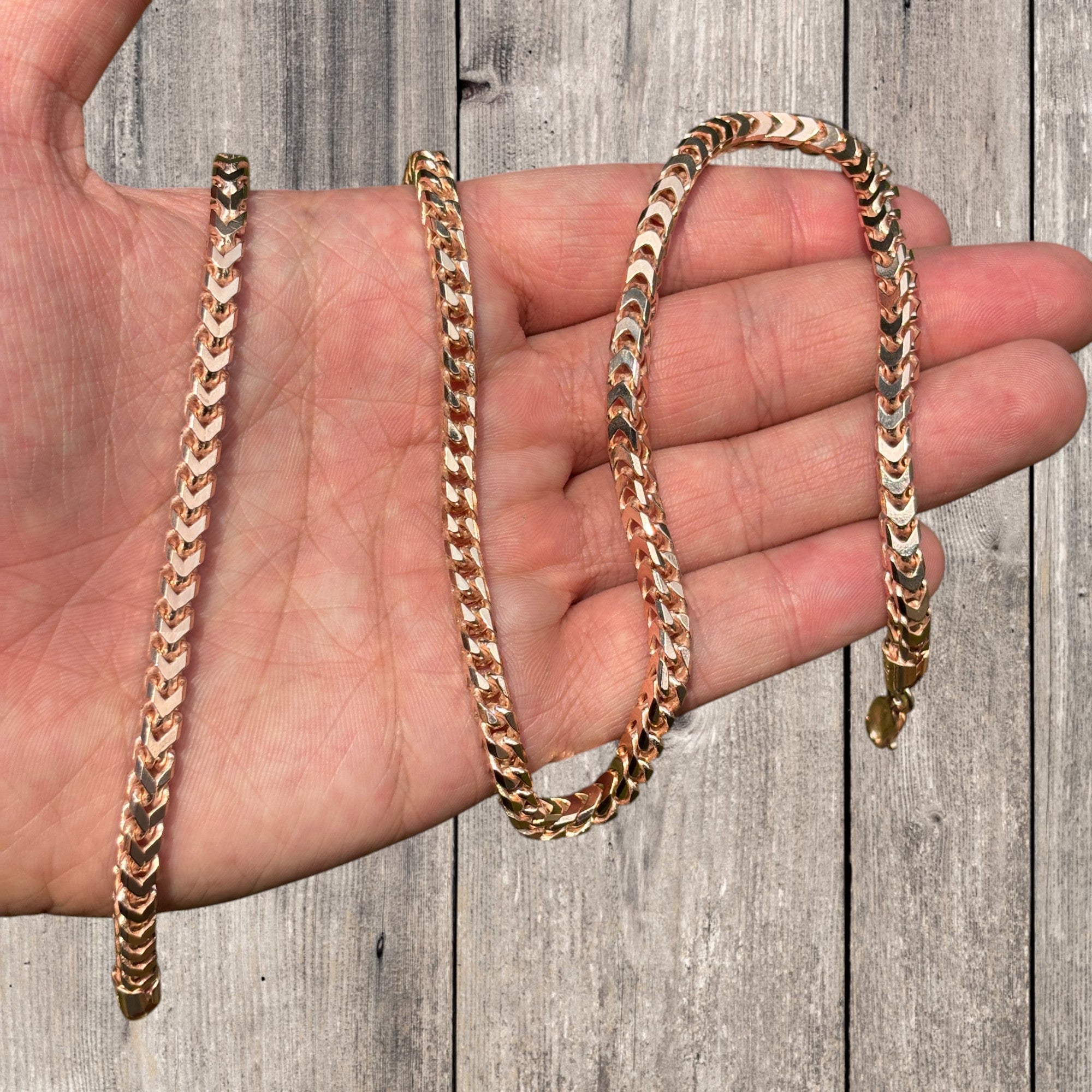 925 Sterling Silver 5mm Franco Chain Necklace