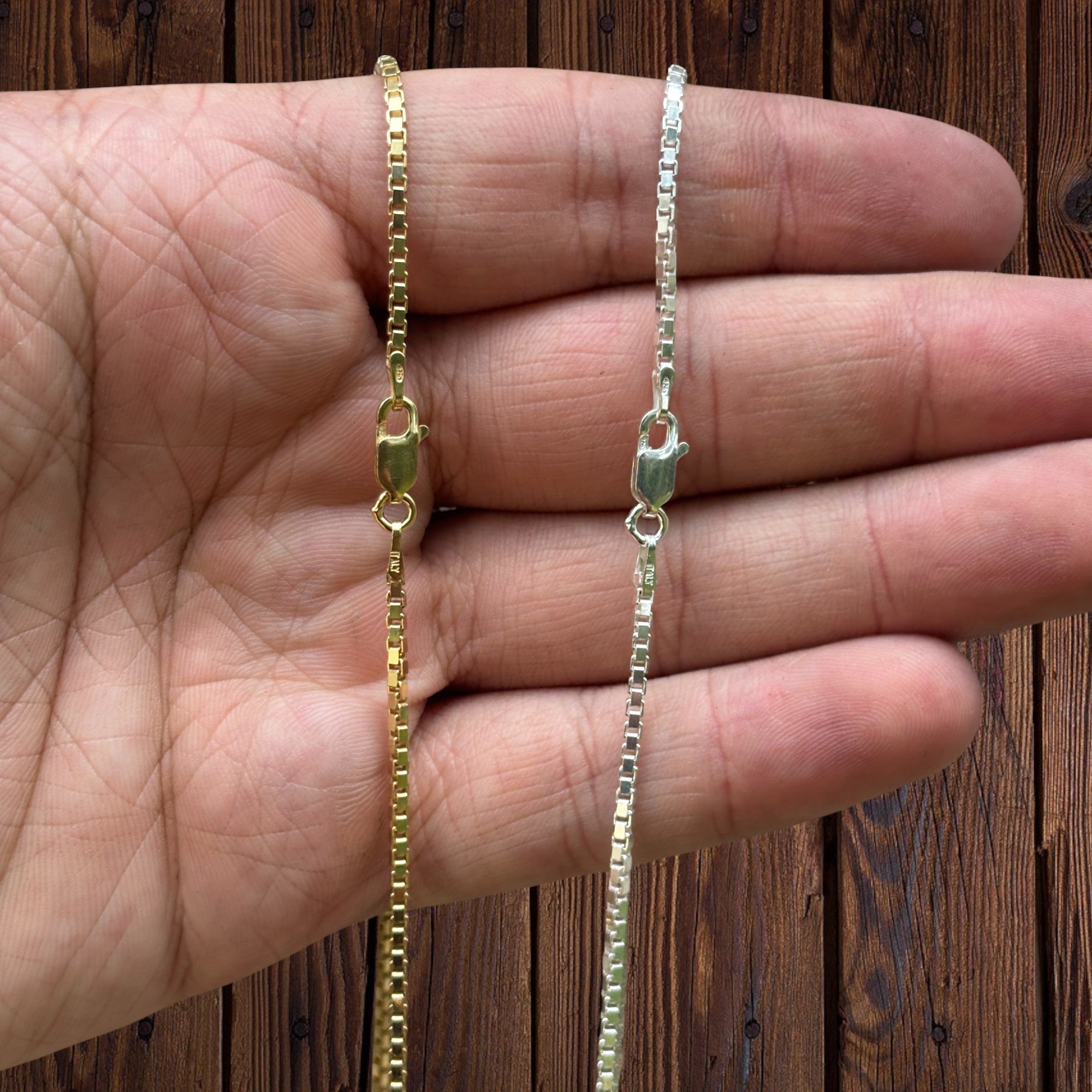 925 Sterling Silver 2mm Box Chain Necklace