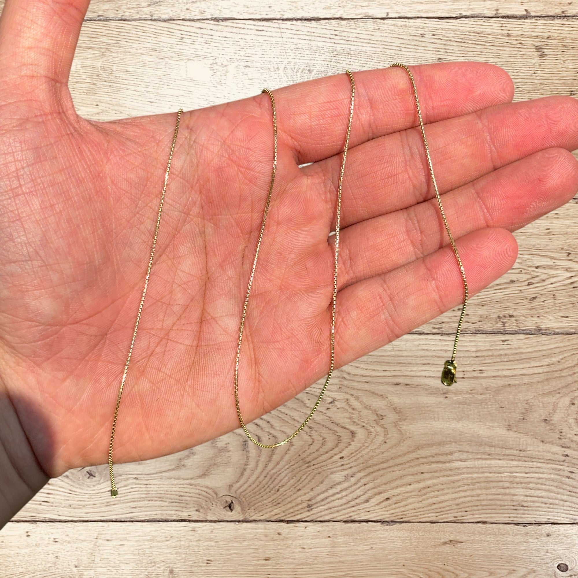 925 Sterling Silver 1mm Rounded Box Chain Necklace