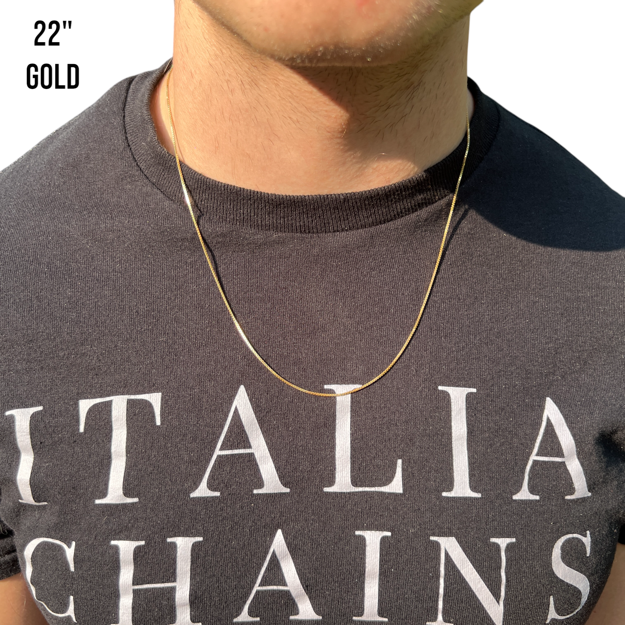 925 Sterling Silver 1mm Box Chain Necklace