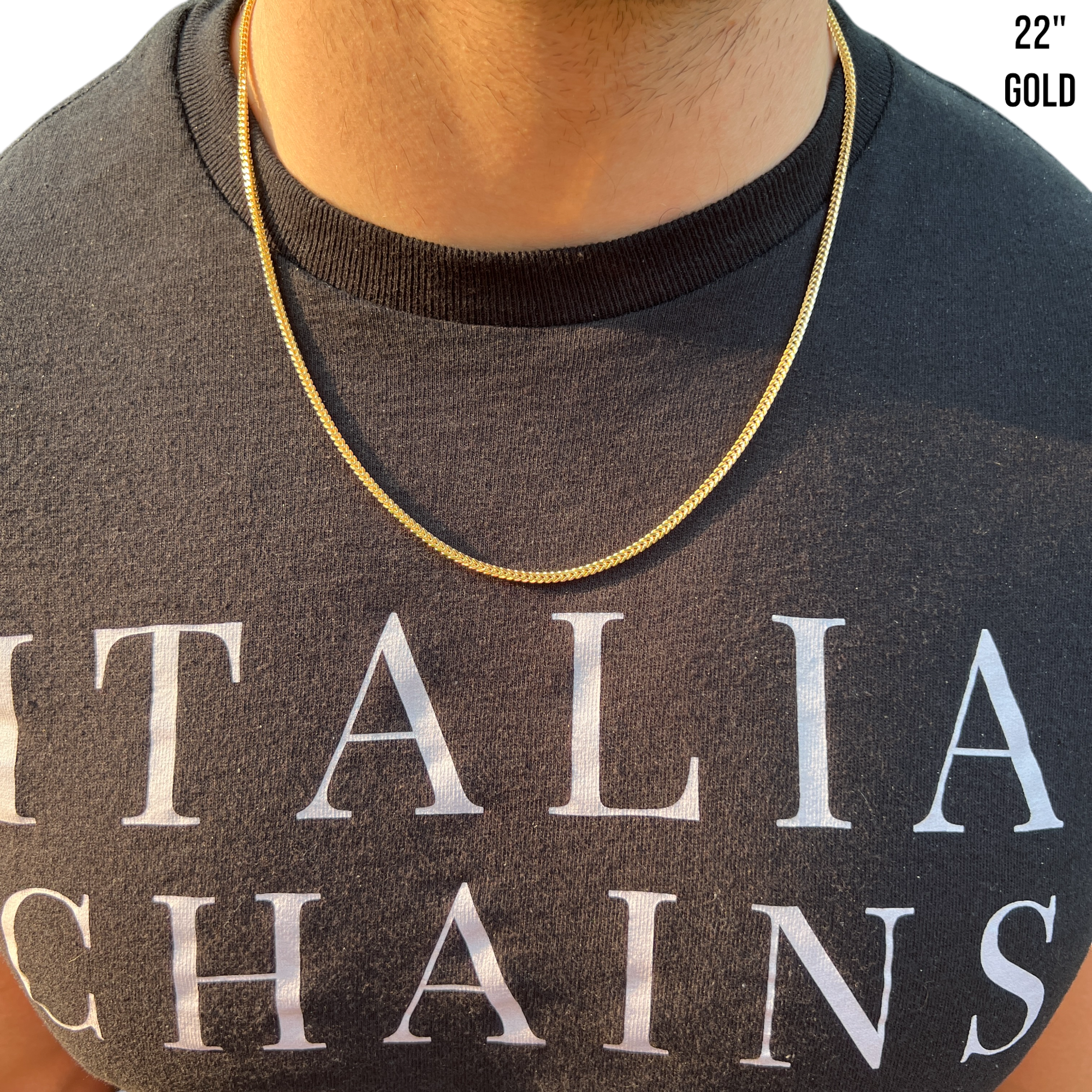 925 Sterling Silver 2mm Franco Chain Necklace