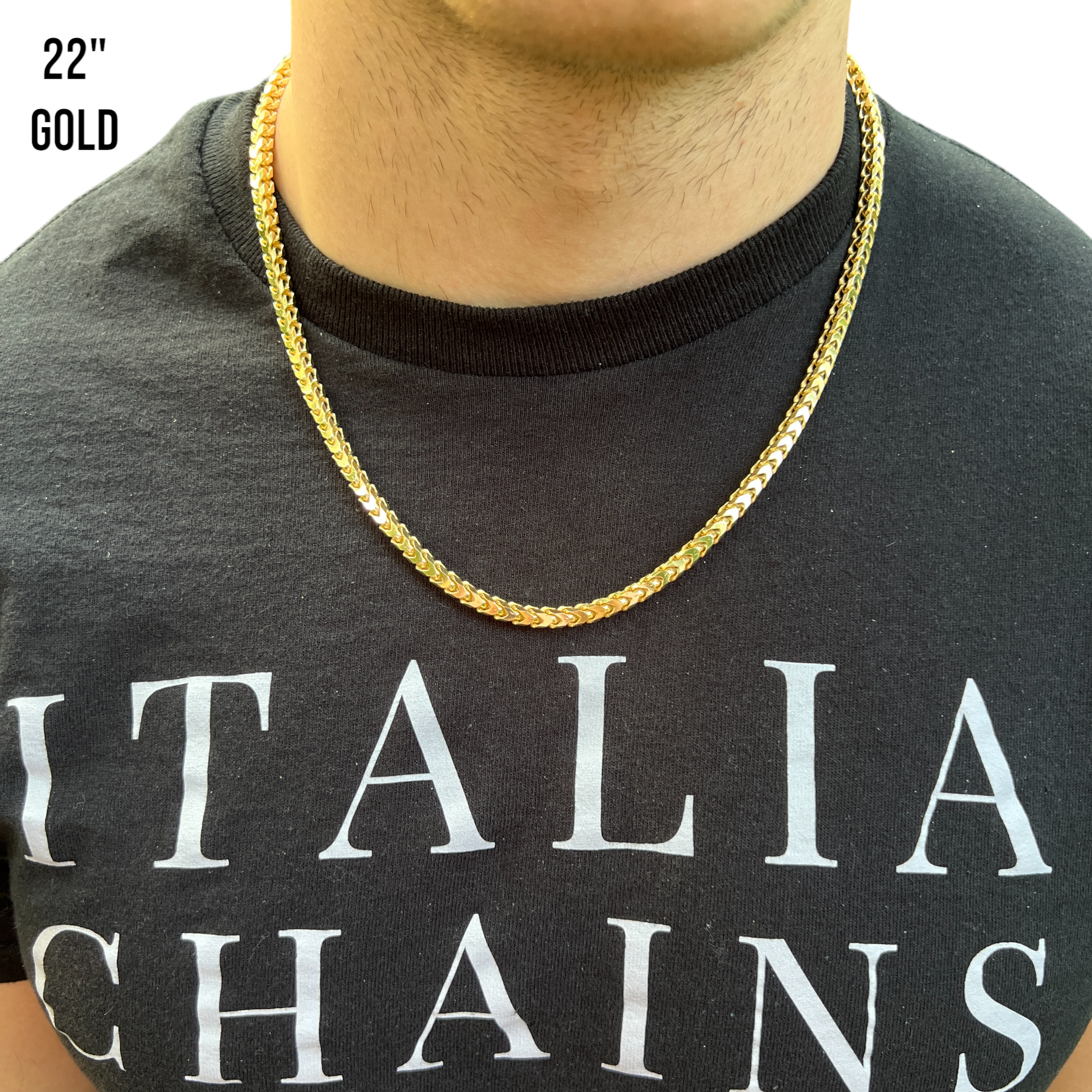 925 Sterling Silver 5mm Franco Chain Necklace