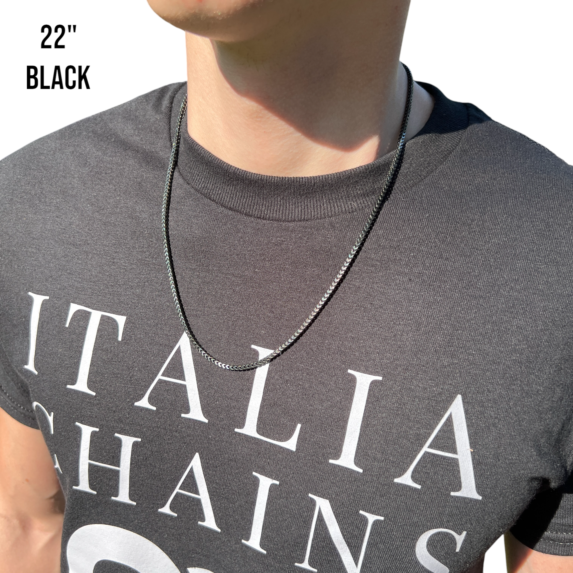 925 Sterling Silver 2.5mm Franco Chain Necklace