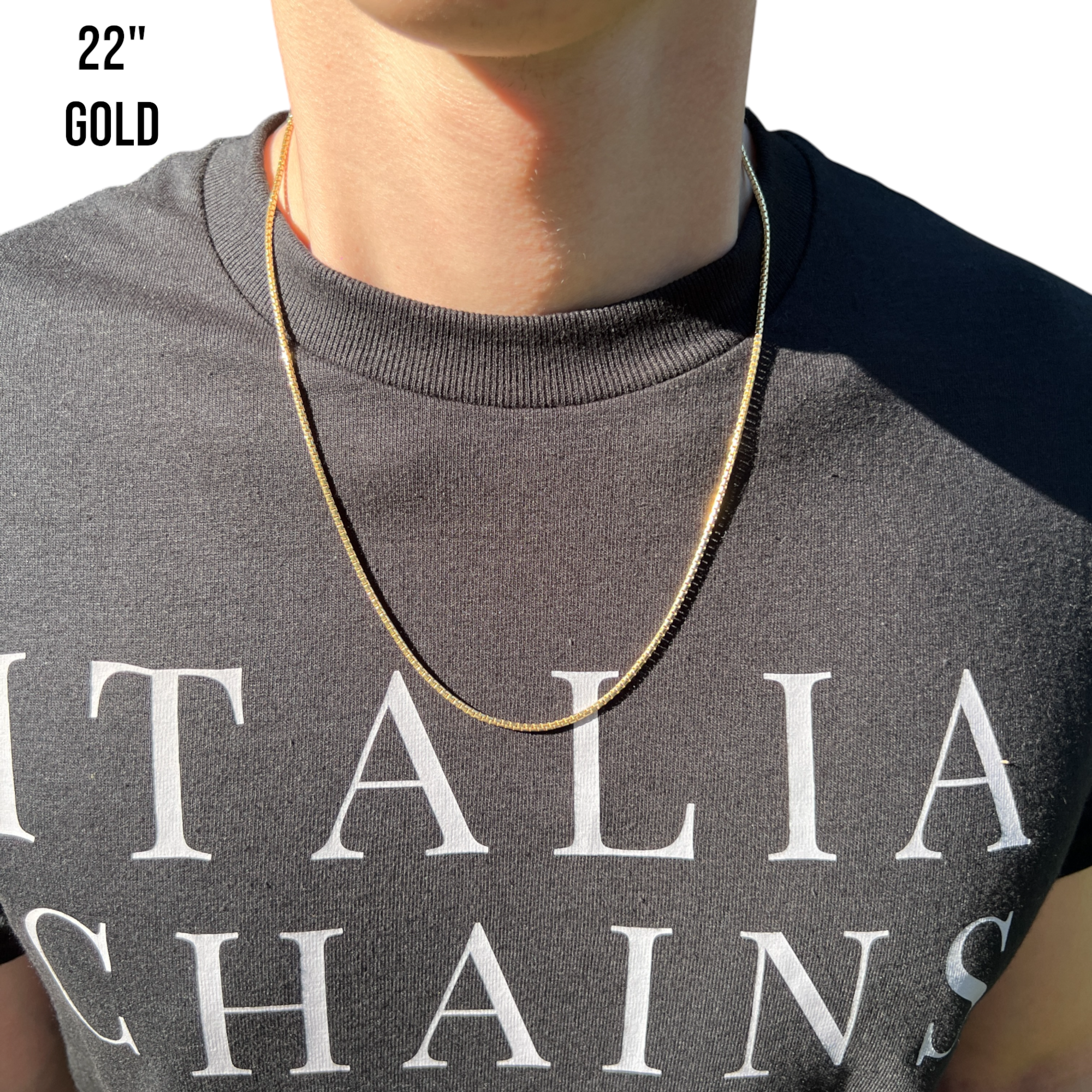 925 Sterling Silver 1.8mm Rounded Box Chain Necklace