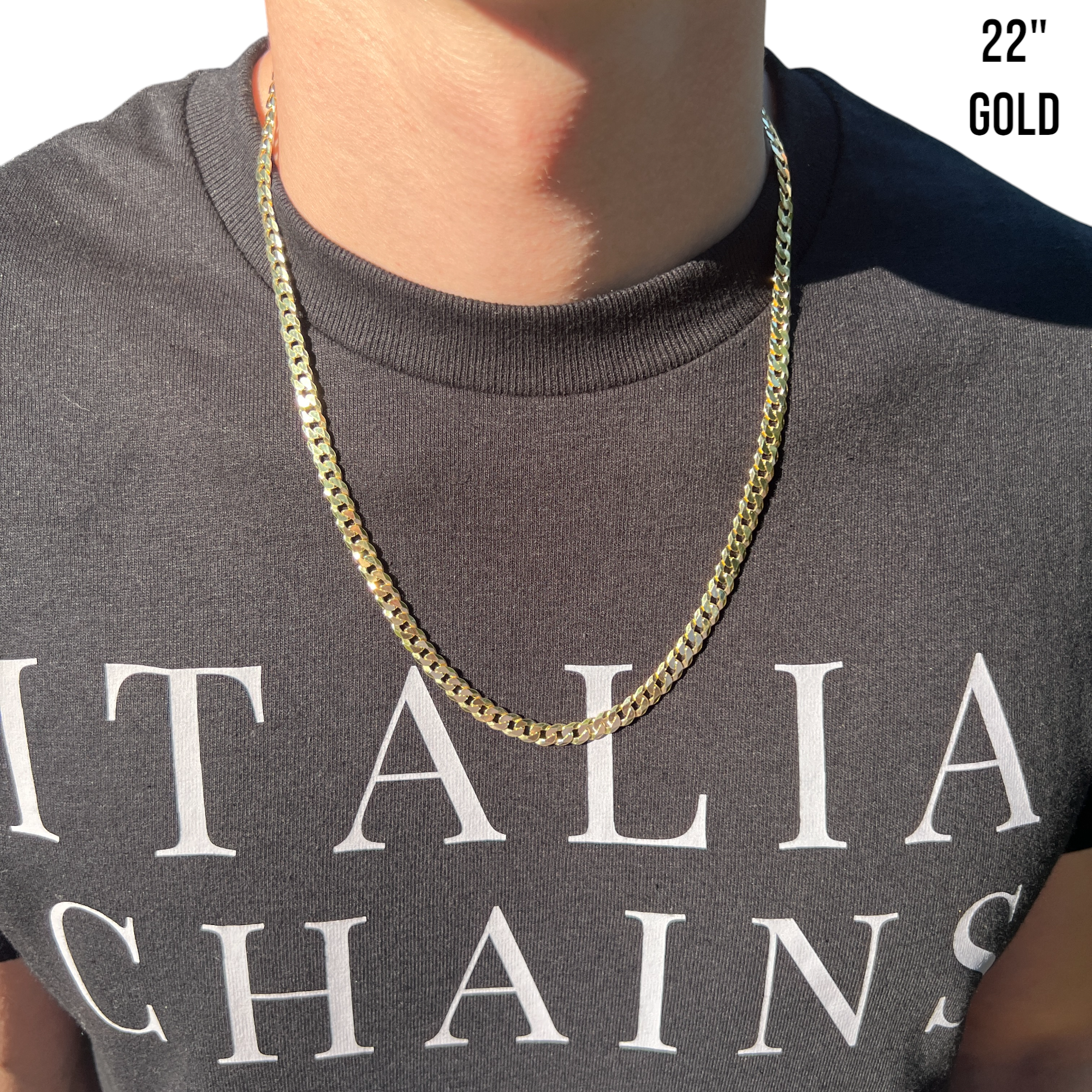 925 Sterling Silver 6mm Flat Curb Cuban Chain Necklace