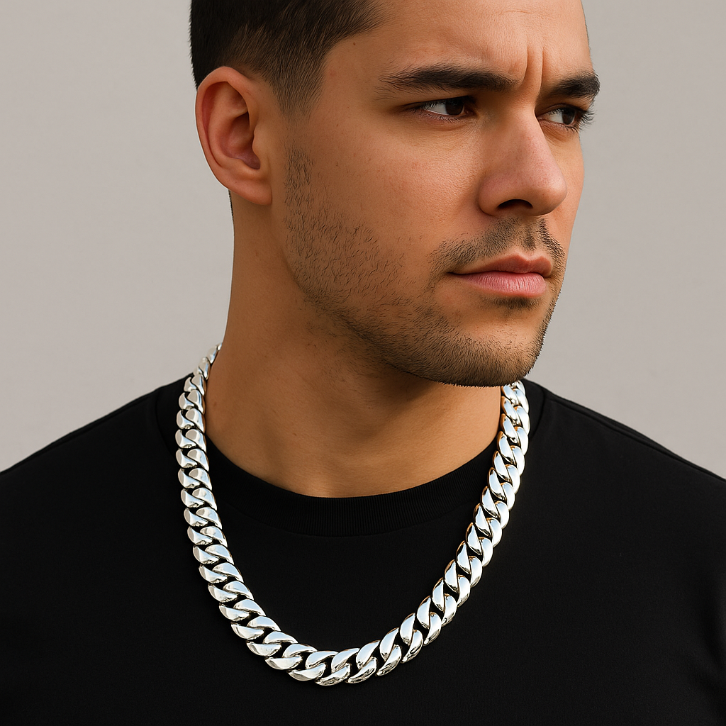 mens silver chain