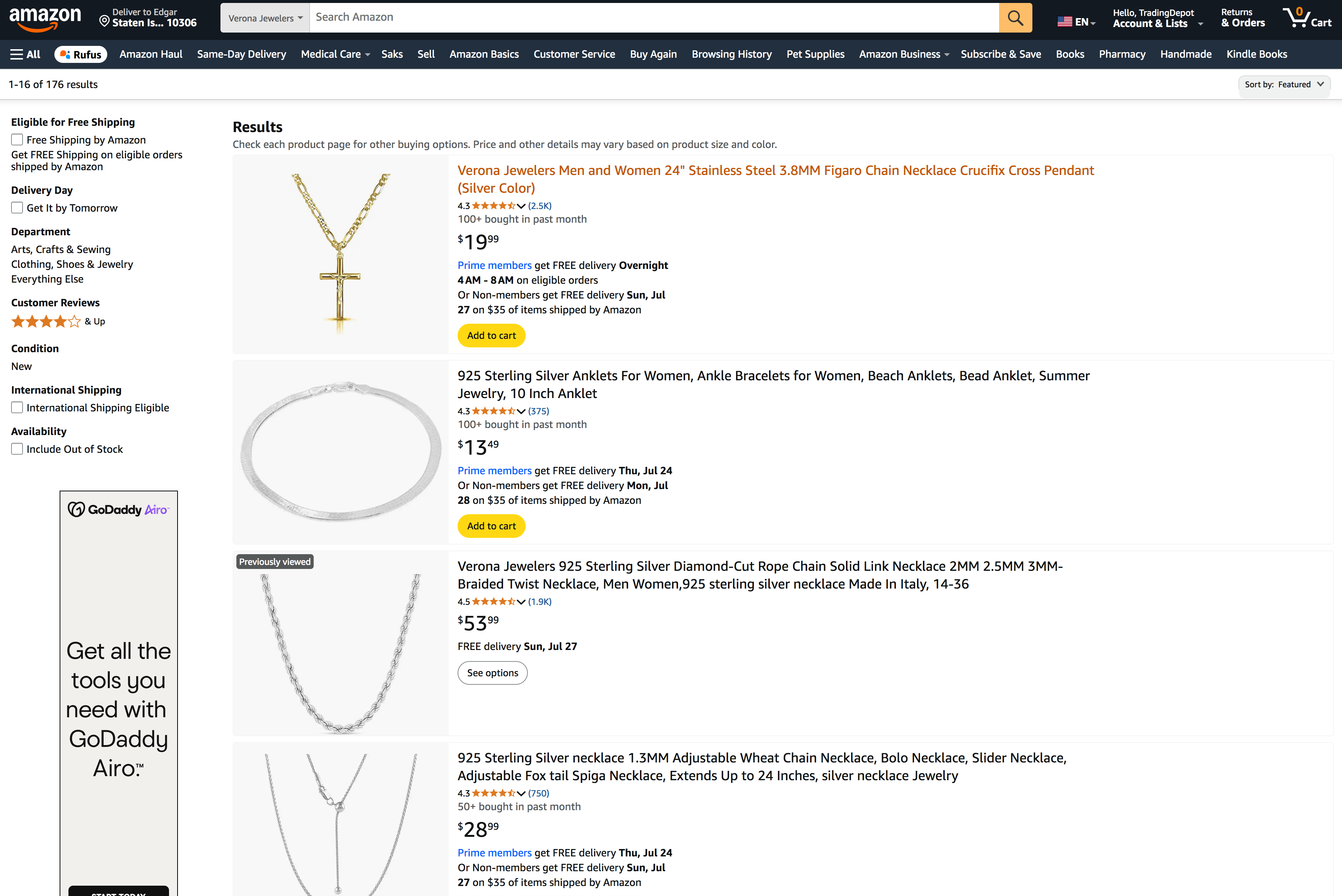 Verona Jewelers Amazon