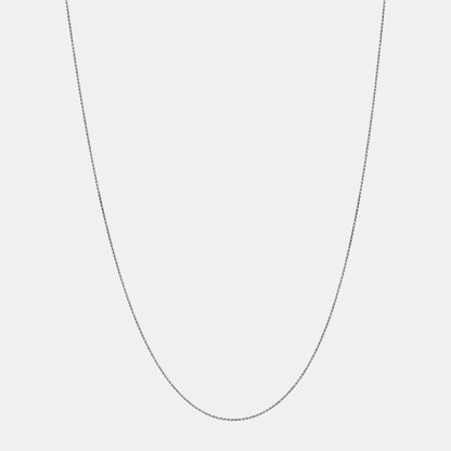 925 Sterling Silver 1.5mm Diamond Cut Rope Chain Necklace