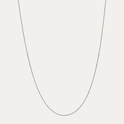 925 Sterling Silver 1.5mm Diamond Cut Rope Chain Necklace