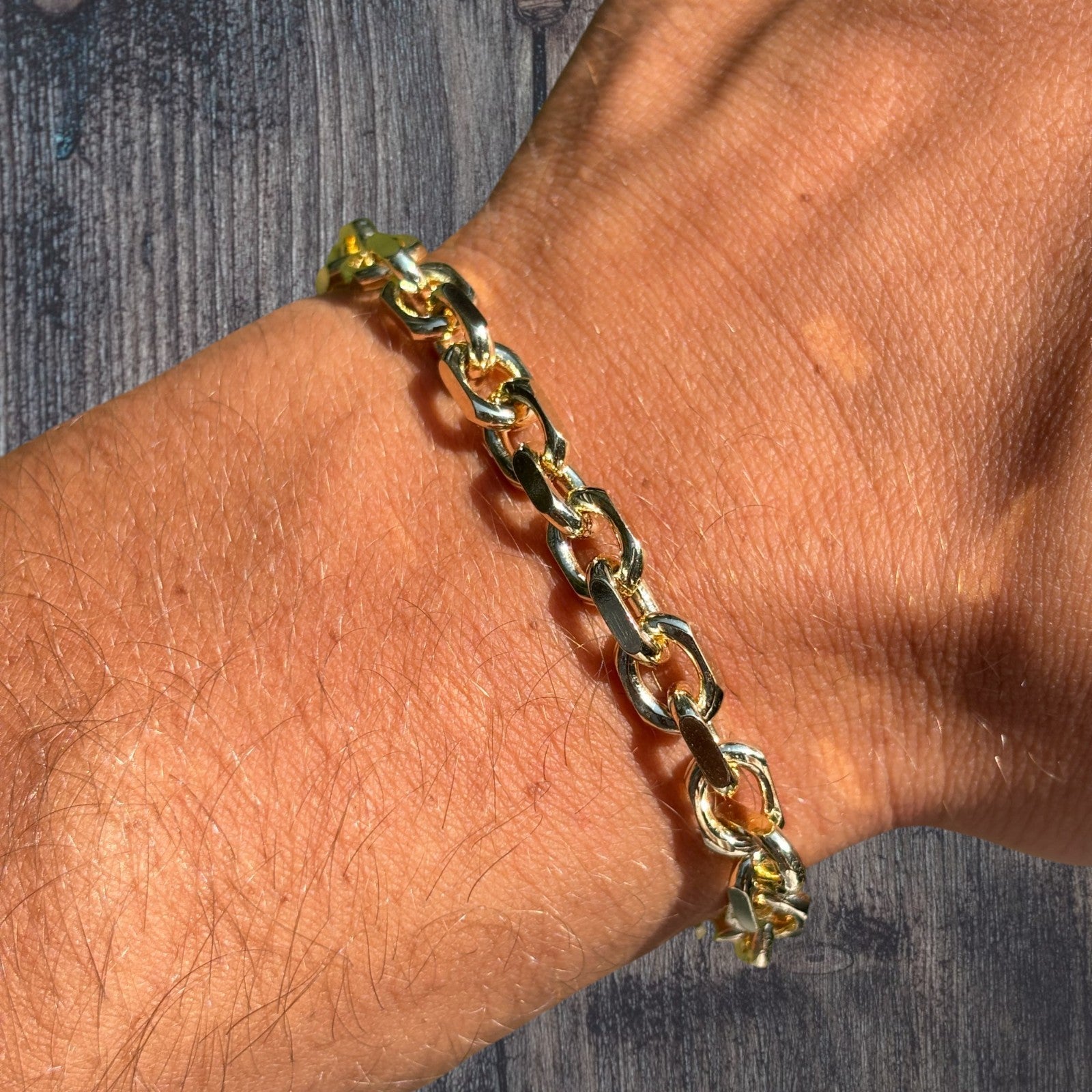 925 Sterling Silver 6mm Anchor Cable Bracelet