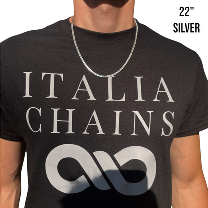 925 Sterling Silver 3.5mm Double Curb Chain Necklace