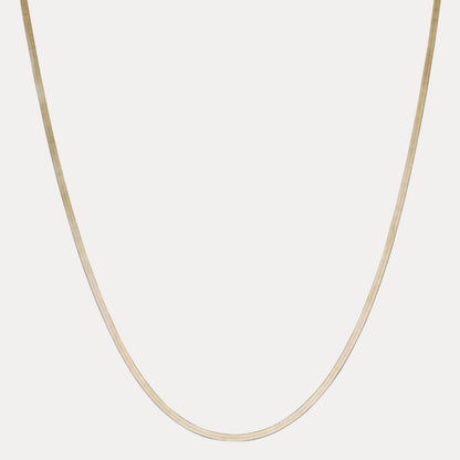 925 Sterling Silver 3mm Herringbone Chain Necklace