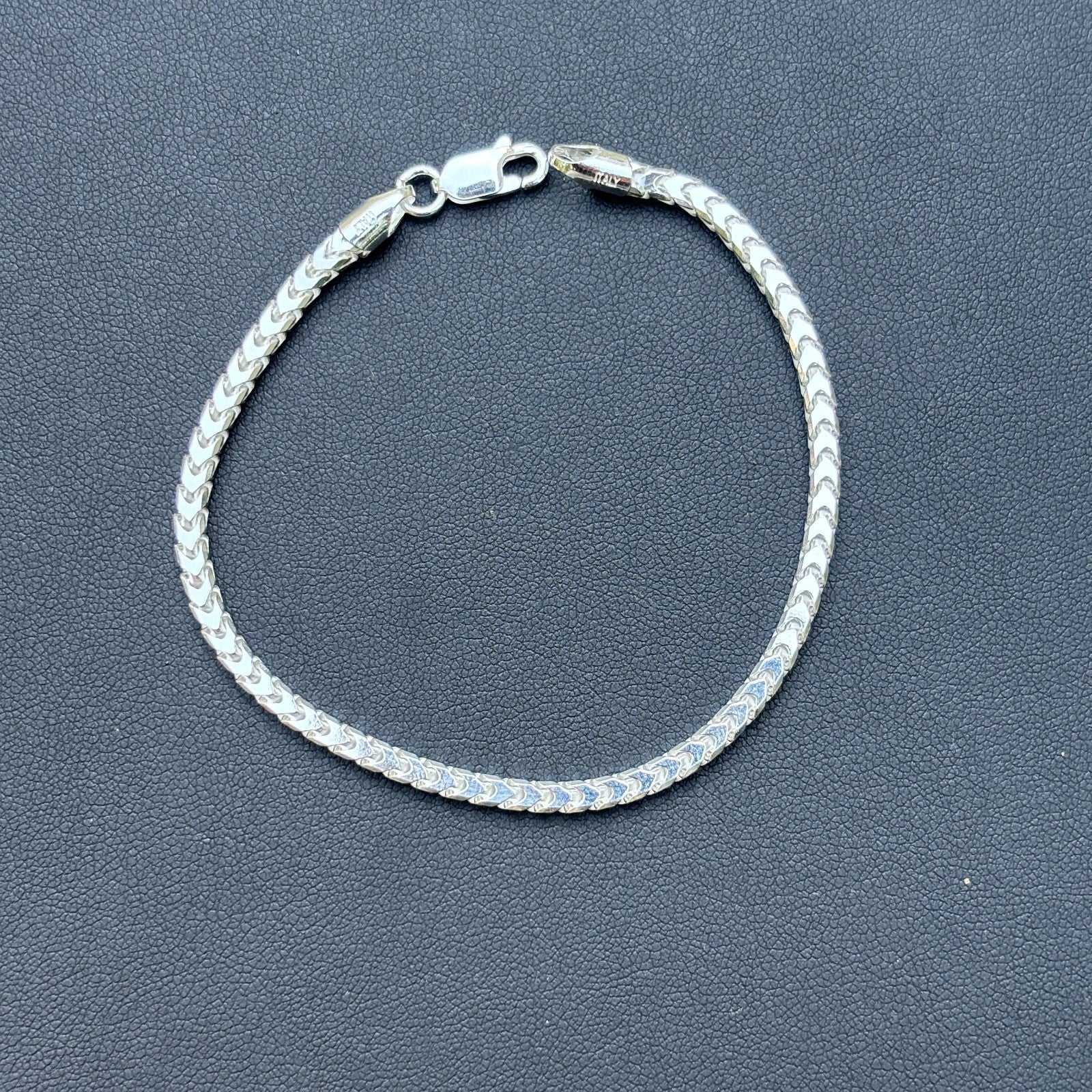 925 Sterling Silver 3mm Franco Bracelet