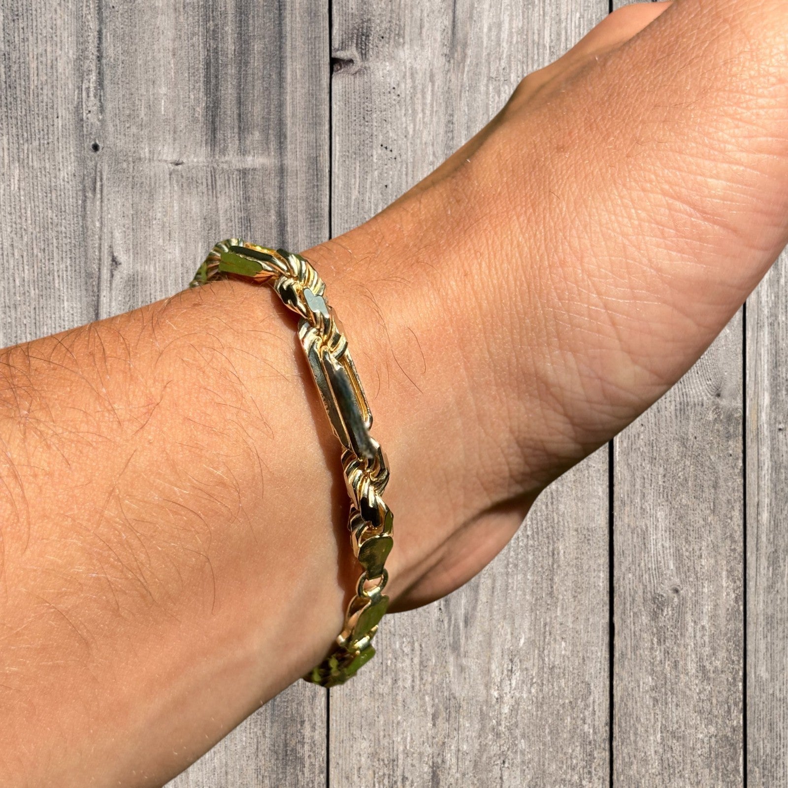 925 Sterling Silver 6mm Figarope Milano Bracelet