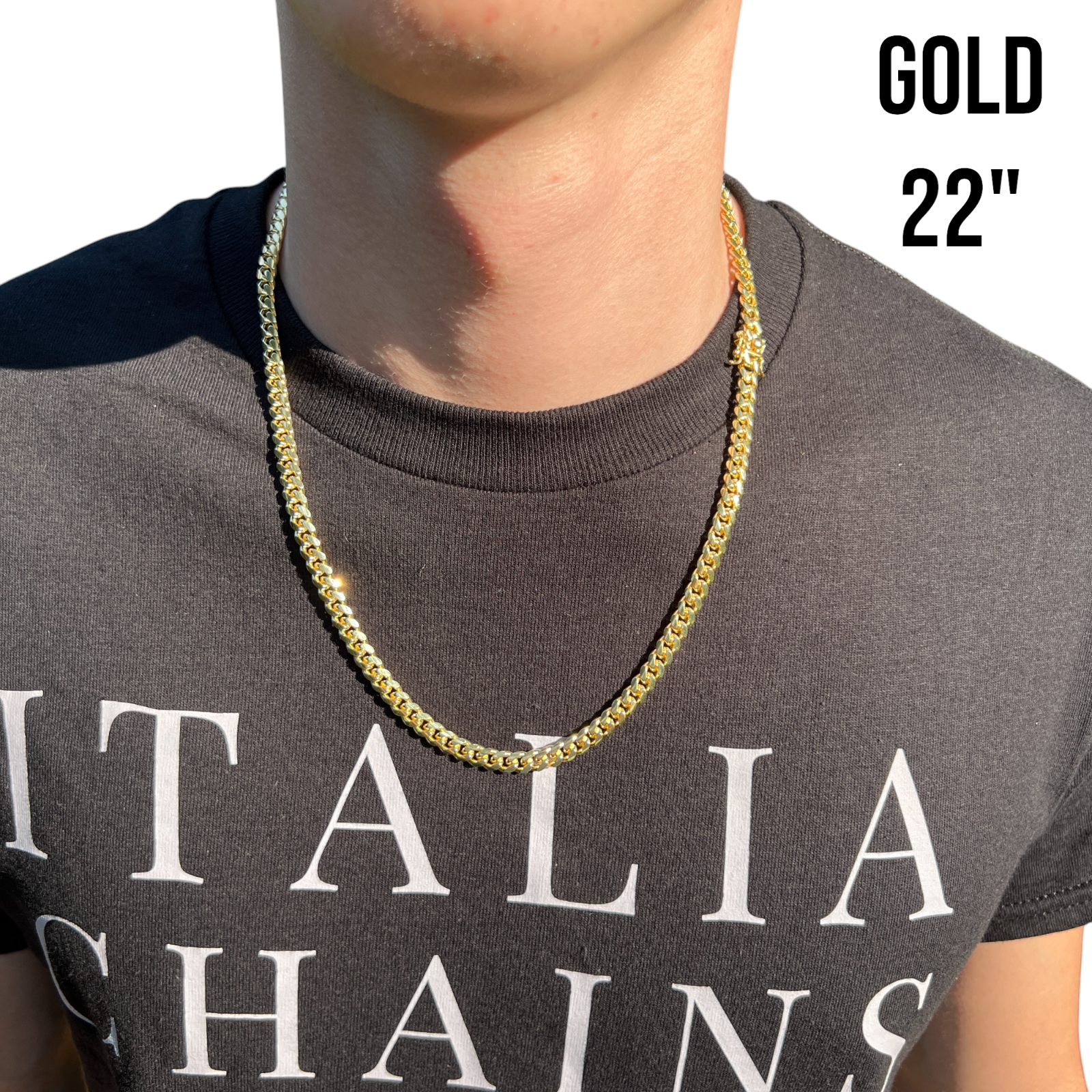 925 Sterling Silver 6mm Miami Cuban W. Box Clasp Chain Necklace