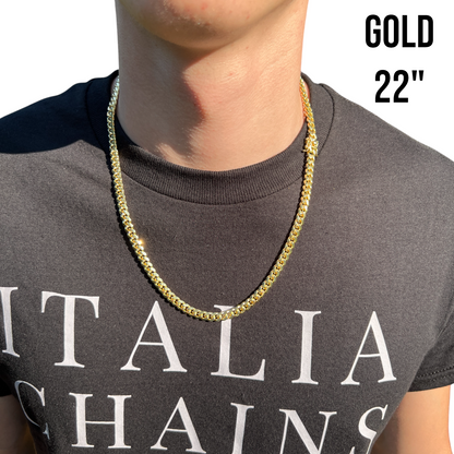 925 Sterling Silver 6mm Miami Cuban W. Box Clasp Chain Necklace