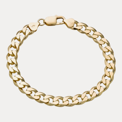 925 Sterling Silver 8mm Curb Bracelet