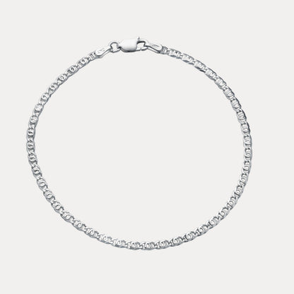 925 Sterling Silver 2.5mm Tiger Eye Bracelet