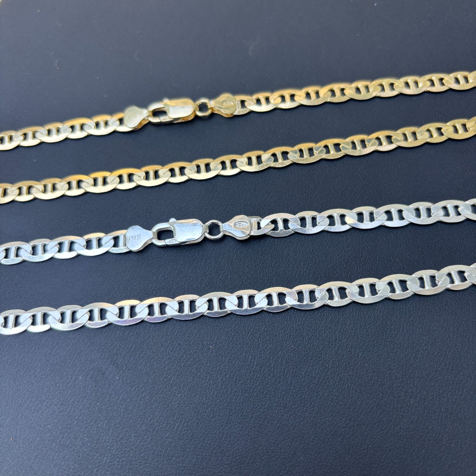 925 Sterling Silver 6mm Mariner Chain Necklace