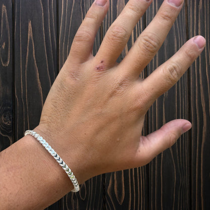 925 Sterling Silver 4mm Franco Bracelet