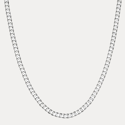 925 Sterling Silver 7mm Curb Chain Necklace