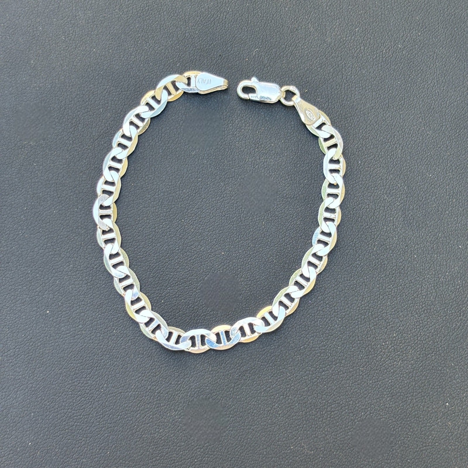 925 Sterling Silver 5mm Mariner Bracelet