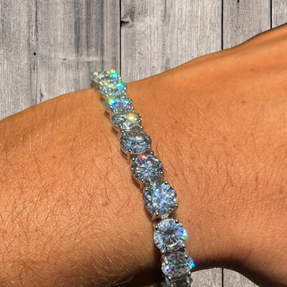 925 Sterling Silver 7mm Tennis Bracelet - CZ Or Moissanite