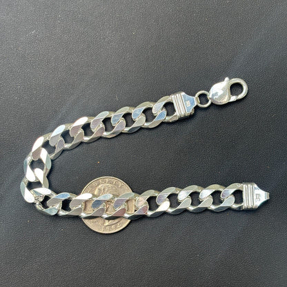 925 Sterling Silver 12mm Curb Bracelet