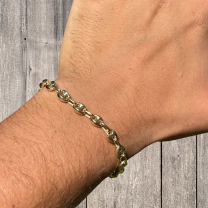 925 Sterling Silver 6mm Puffed Gucci Bracelet