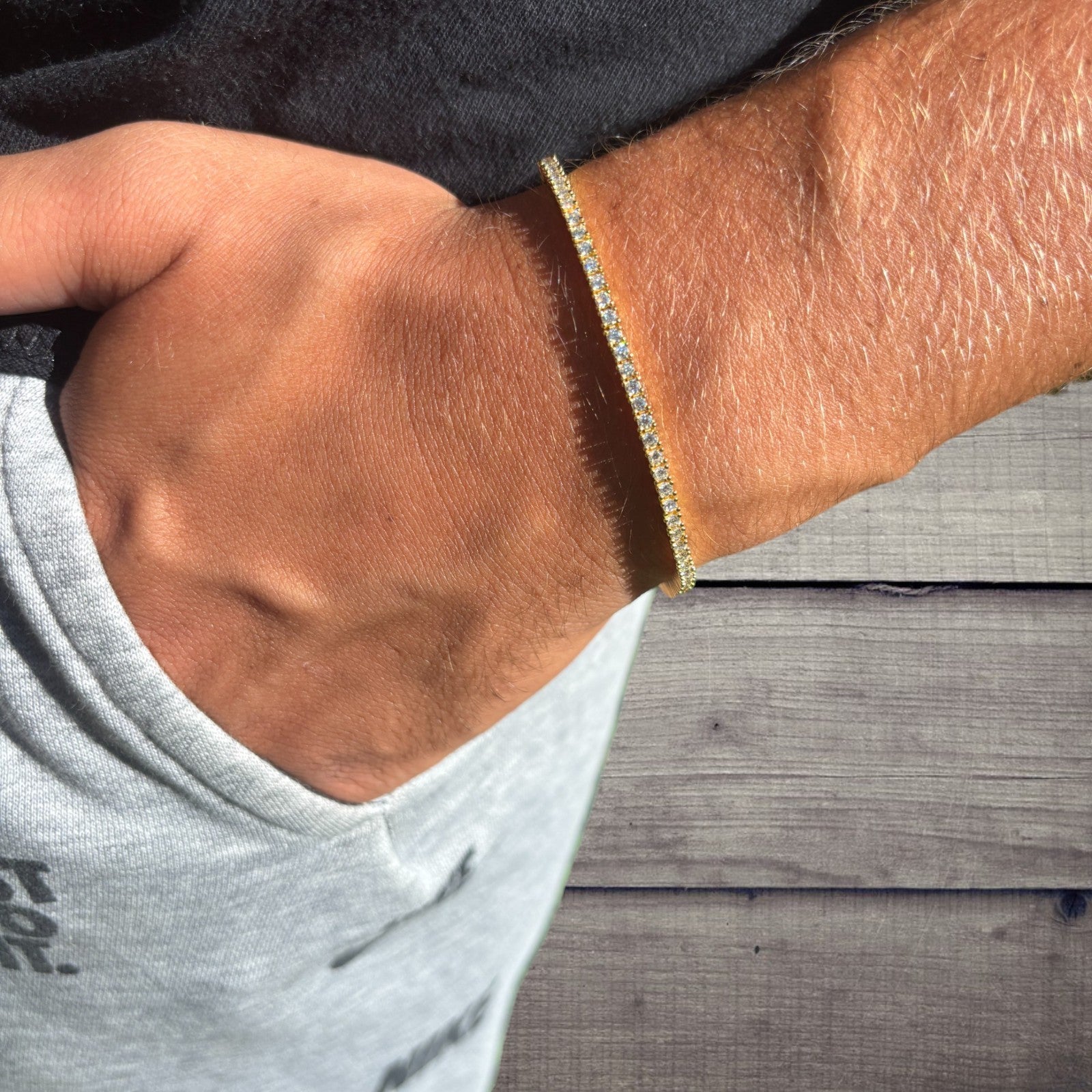 925 Sterling Silver 2mm Tennis Bracelet - CZ Or Moissanite